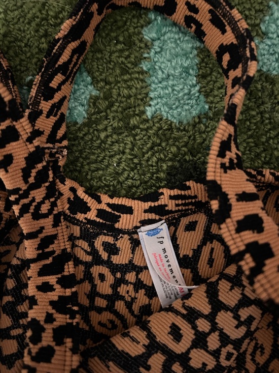 FP Movement by Free People Leopard-Print Top - Like new - Picture 2 of 3
